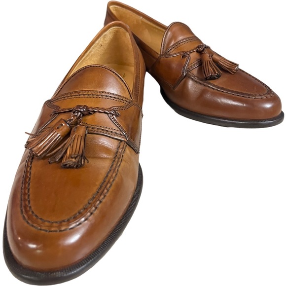 Men's Dress Shoes Johnston & Murphy Signature Series Size 10.5 Leather Tasseled